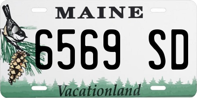 ME license plate 6569SD
