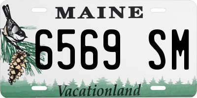 ME license plate 6569SM