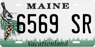 ME license plate 6569SR