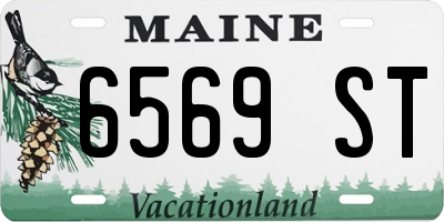 ME license plate 6569ST