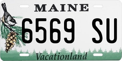ME license plate 6569SU