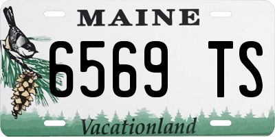 ME license plate 6569TS