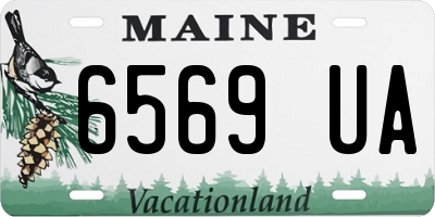 ME license plate 6569UA