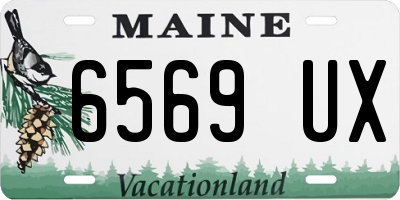 ME license plate 6569UX