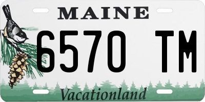 ME license plate 6570TM