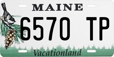 ME license plate 6570TP