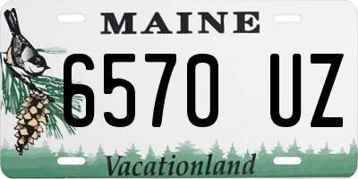 ME license plate 6570UZ