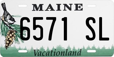 ME license plate 6571SL
