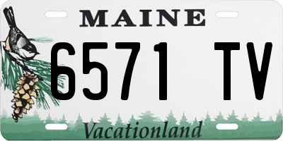 ME license plate 6571TV