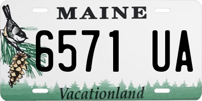 ME license plate 6571UA
