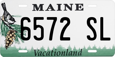 ME license plate 6572SL