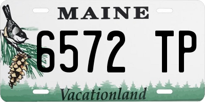ME license plate 6572TP