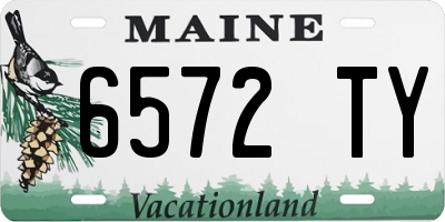 ME license plate 6572TY