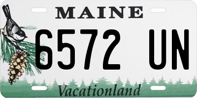 ME license plate 6572UN