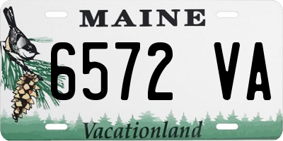 ME license plate 6572VA