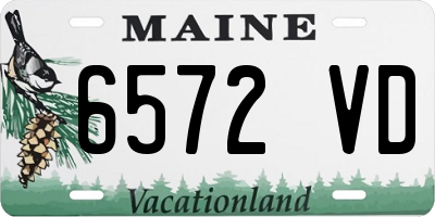ME license plate 6572VD