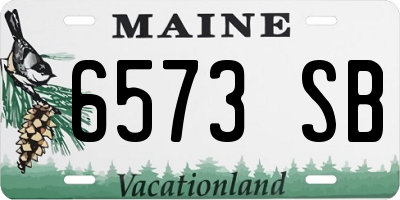 ME license plate 6573SB