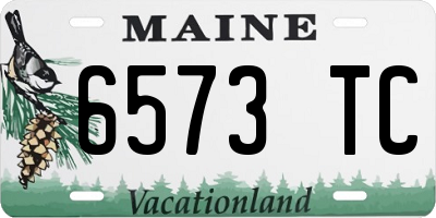 ME license plate 6573TC
