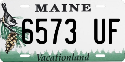 ME license plate 6573UF