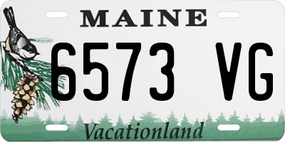 ME license plate 6573VG