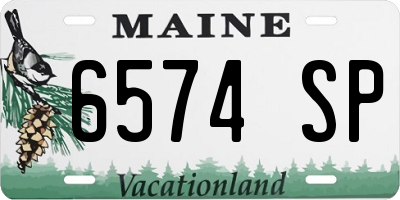 ME license plate 6574SP