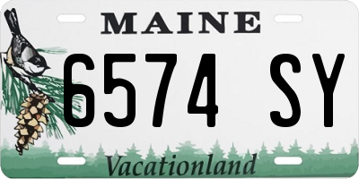 ME license plate 6574SY