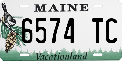 ME license plate 6574TC