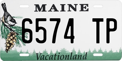 ME license plate 6574TP