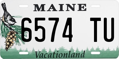 ME license plate 6574TU