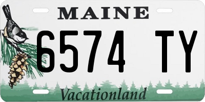 ME license plate 6574TY