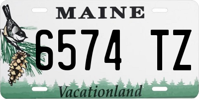ME license plate 6574TZ