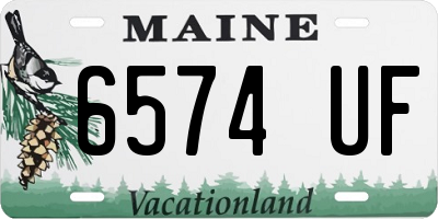 ME license plate 6574UF