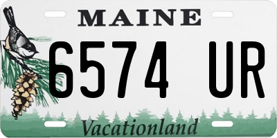 ME license plate 6574UR