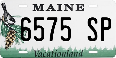 ME license plate 6575SP