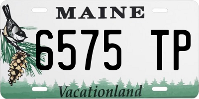 ME license plate 6575TP