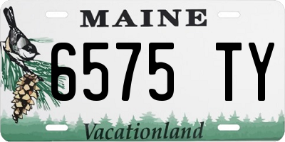 ME license plate 6575TY