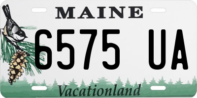 ME license plate 6575UA