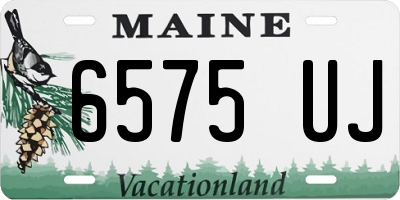 ME license plate 6575UJ