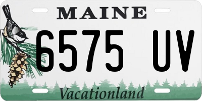 ME license plate 6575UV