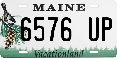 ME license plate 6576UP
