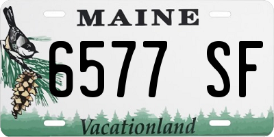 ME license plate 6577SF