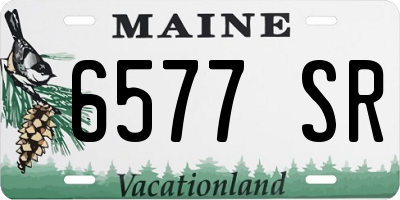 ME license plate 6577SR