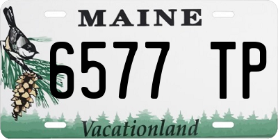 ME license plate 6577TP
