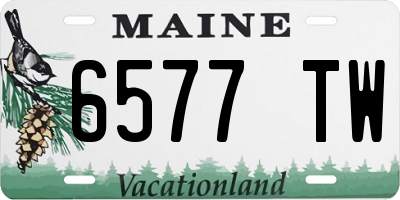 ME license plate 6577TW