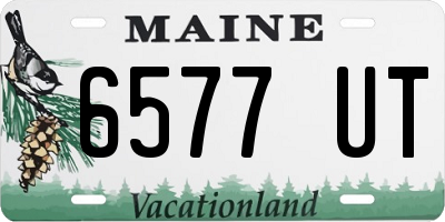 ME license plate 6577UT