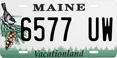 ME license plate 6577UW