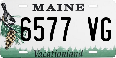 ME license plate 6577VG