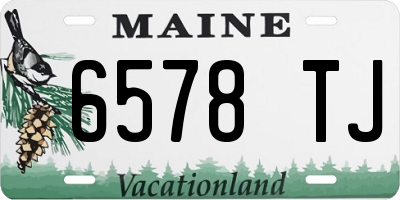 ME license plate 6578TJ