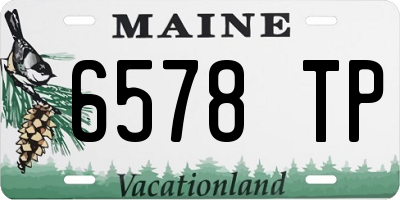 ME license plate 6578TP