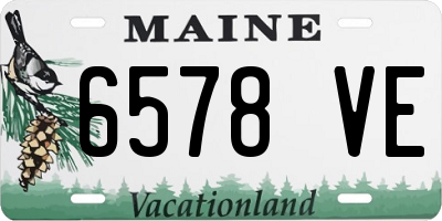 ME license plate 6578VE